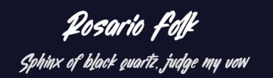 Rosario Folk by Four Lines — Script Handwritten Font — thumbnail 2