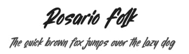 Rosario Folk by Four Lines — Script Handwritten Font — thumbnail 1