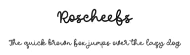 Roscheefs by Maulana Creative — Script Handwritten Font — thumbnail 1