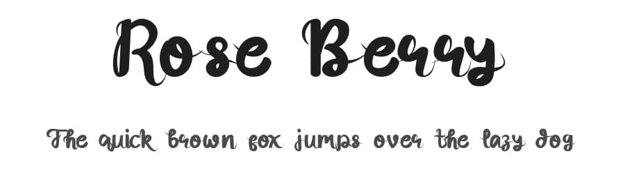 Rose Berry by Inermedia Studio — Script Handwritten Font