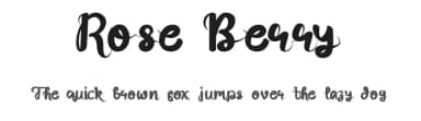 Rose Berry by Inermedia Studio — Script Handwritten Font — thumbnail 1
