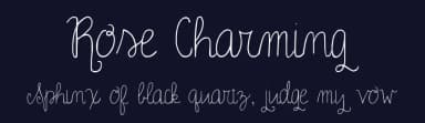 Rose Charming by Joelle Duff — Script Handwritten Font — thumbnail 2