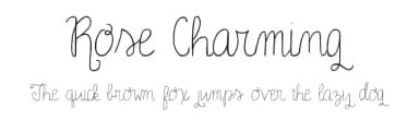 Rose Charming by Joelle Duff — Script Handwritten Font — thumbnail 1