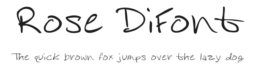 Rose DiFont by JptDesign Studio — Script Handwritten Font