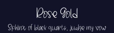Rose Gold by Booga Letter — Script Handwritten Font — thumbnail 2