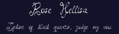 Rose Hellisa by Faceless Creative — Script Handwritten Font — thumbnail 2
