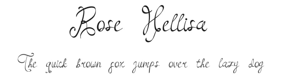 Rose Hellisa by Faceless Creative — Script Handwritten Font