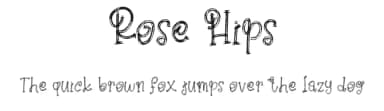Rose Hips by Vunira Design — Script Handwritten Font — thumbnail 1