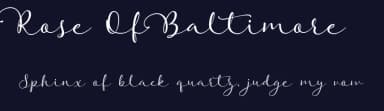 Rose Of Baltimore by StereoType — Script Handwritten Font — thumbnail 2