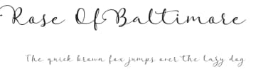 Rose Of Baltimore by StereoType — Script Handwritten Font — thumbnail 1