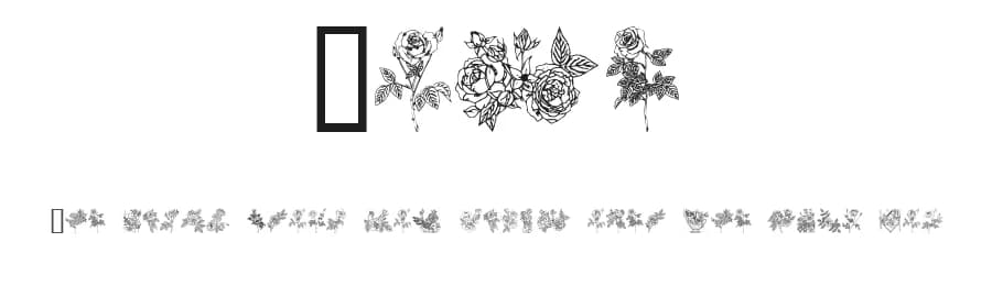 Rose by House of Lime — Dingbats Font