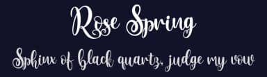 Rose Spring by HansCo — Script Handwritten Font — thumbnail 2