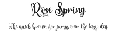 Rose Spring by HansCo — Script Handwritten Font — thumbnail 1