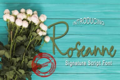 Roseanne Font by icutletterstudio — Script Handwritten Font — thumbnail 1