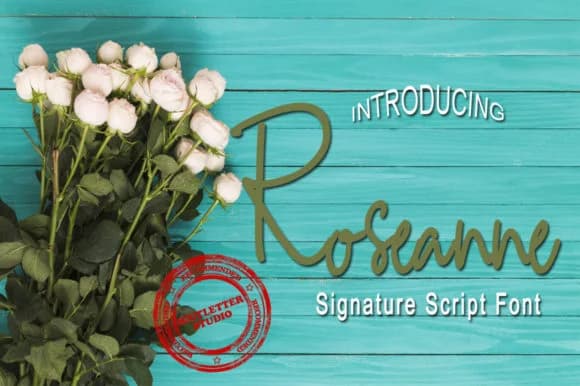 Roseanne Font by icutletterstudio — Script Handwritten Font