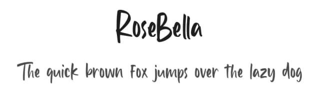 RoseBella by Typetemp Studio — Script Handwritten Font