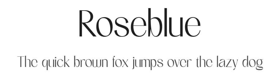 Roseblue by Sign Studio — Sans Serif Font