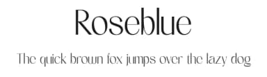 Roseblue by Sign Studio — Sans Serif Font — thumbnail 1