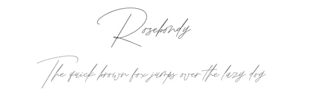 Rosebondy by alifirman — Script Handwritten Font