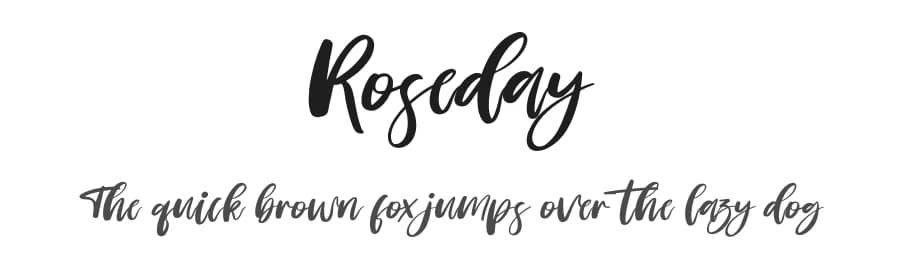 Roseday by Perspectype Studio - Letterena.com — Script Handwritten Font