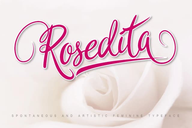 Rosedita Font by Cove703 — Script Handwritten Font