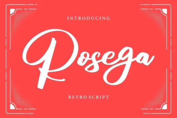 Rosega Font by Vunira — Script Handwritten Font
