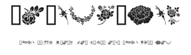 Rosegarden by House of Lime — Dingbats Font — thumbnail 1