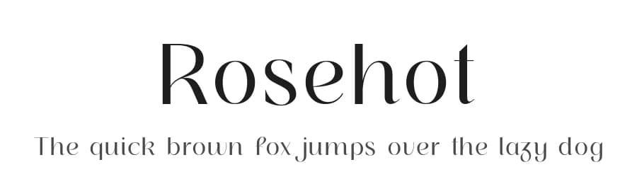 Rosehot by Alit Design — Sans Serif Font
