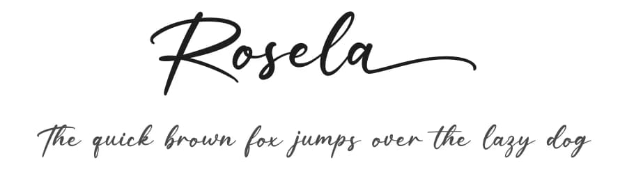 Rosela by Graphix Line Studio — Script Handwritten Font