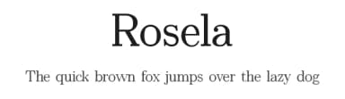 Rosela by Font Kingdom — Serif Font — thumbnail 1