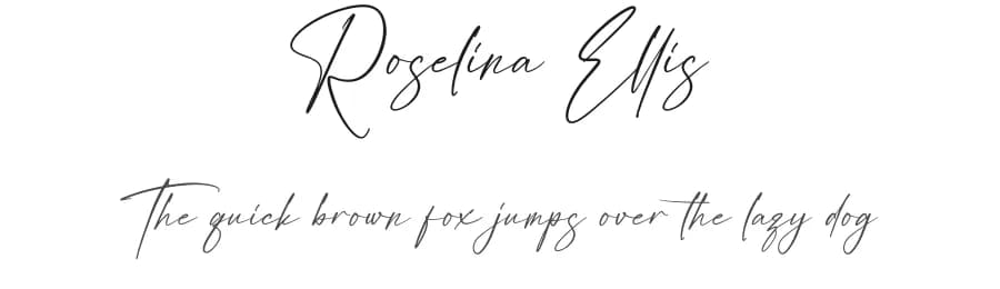 Roselina Ellis by Integritype Studio — Script Handwritten Font