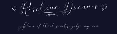 Roseline Dreams by Måns Grebäck — Script Handwritten Font — thumbnail 2