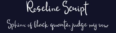 Roseline Script by Zavira Mumtaz — Script Handwritten Font — thumbnail 2