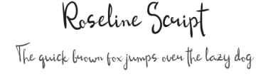 Roseline Script by Zavira Mumtaz — Script Handwritten Font — thumbnail 1