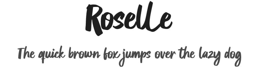 Roselle by Gassstype — Script Handwritten Font