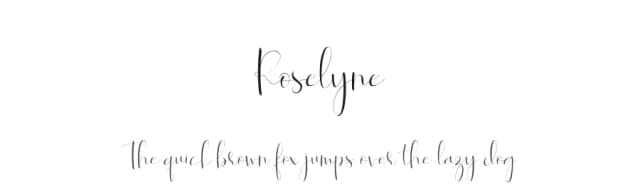 Roselyne by Dharmas Foundry — Script Handwritten Font