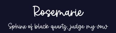 Rosemarie by Graphix Line Studio — Script Handwritten Font — thumbnail 2