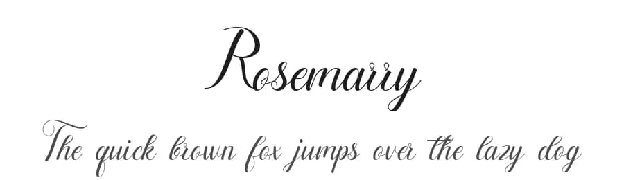 Rosemarry by Portograph Studio — Script Handwritten Font