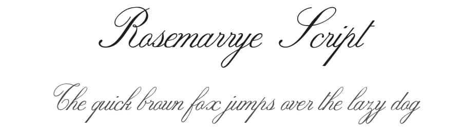 Rosemarrye Script by Billy Argel Fonts ® — Script Handwritten Font