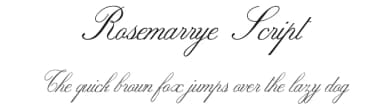 Rosemarrye Script by Billy Argel Fonts ® — Script Handwritten Font — thumbnail 1