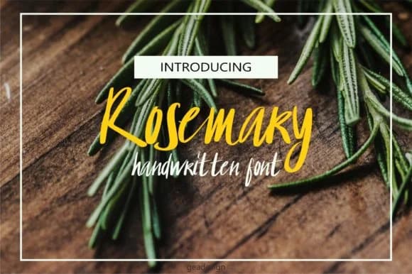 Rosemary Font by geadesign by geadesign — Script Handwritten Font