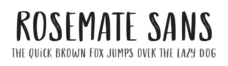 Rosemate Sans by Fontherapy — Script Handwritten Font