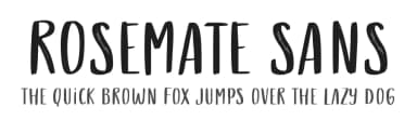 Rosemate Sans by Fontherapy — Script Handwritten Font — thumbnail 1