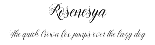 Rosenesya by Adefa Studio — Script Handwritten Font