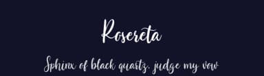 Rosereta by Almarkhatype — Script Handwritten Font — thumbnail 2