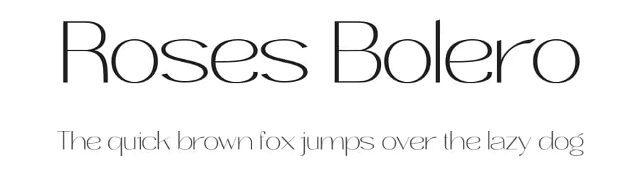 Roses Bolero by MixJpg — Sans Serif Font