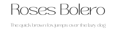Roses Bolero by MixJpg — Sans Serif Font — thumbnail 1