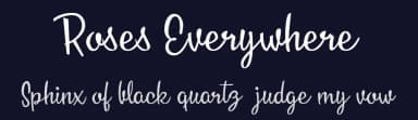 Roses Everywhere by Billy Argel Fonts ® — Script Handwritten Font — thumbnail 2