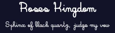 Roses Kingdom by dcoxy - Greg Medina — Script Handwritten Font — thumbnail 2