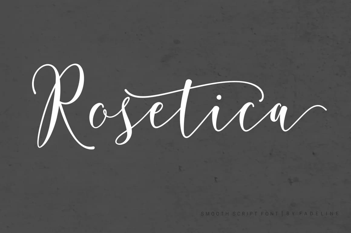 Rosetica Font by FadeLine — Script Handwritten Font